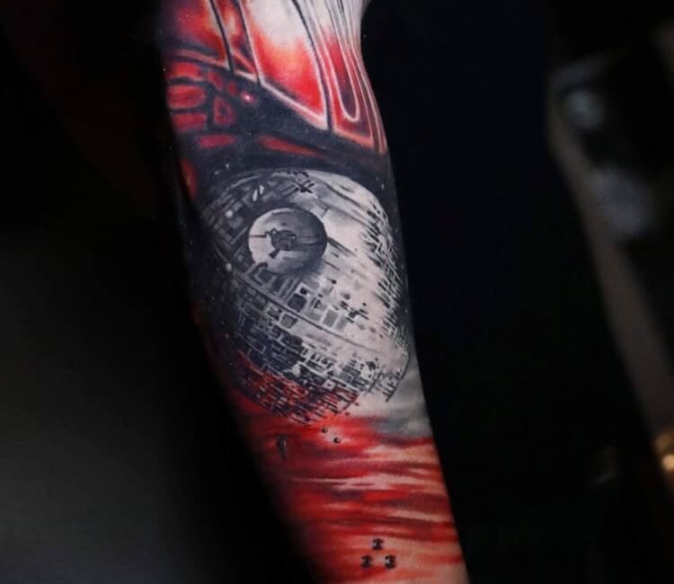 Jeff Norton Tattoos : Tattoos : Realistic : Star Wars sleeve cover up