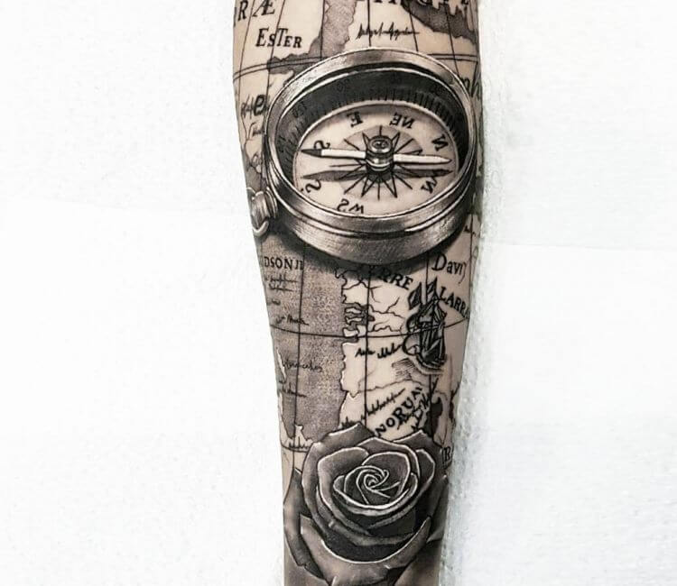 22 Best Compass Tattoo Design Ideas For Inspiration