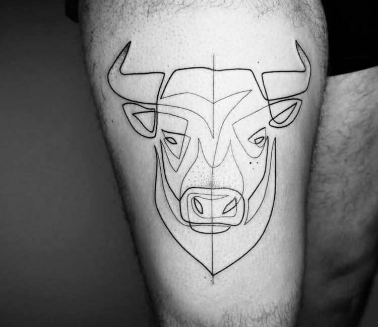 Bull head tattoo by Mo Ganji | Post 30114