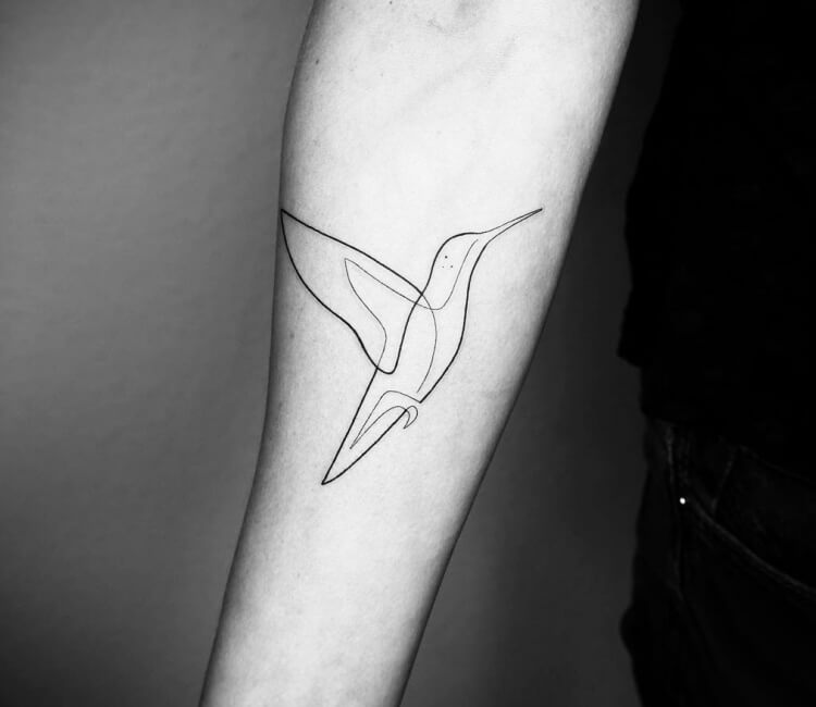 Tattoo uploaded by Jessica Rodrigues  hummingbird blackwork tinytattoo  microtattoo fineline  Tattoodo