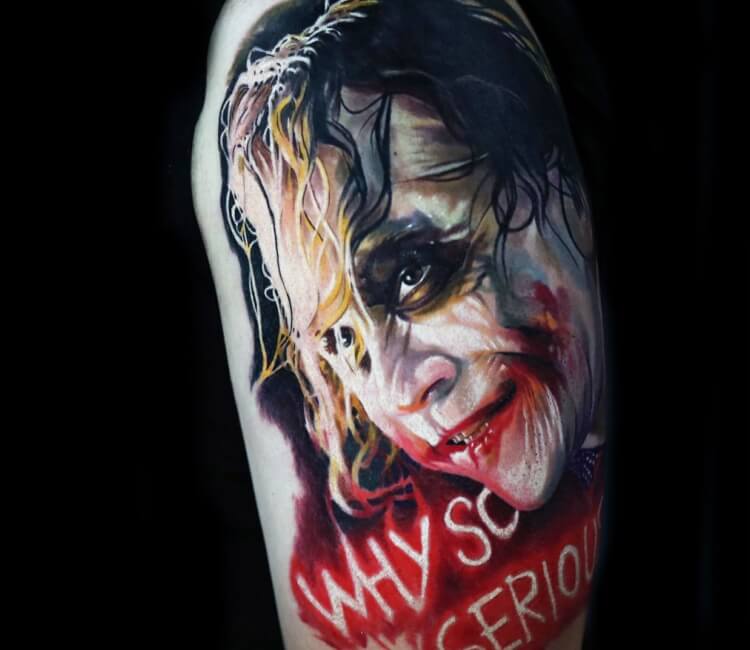 Dark Knight Joker Tattoo by blackbirde01 on DeviantArt