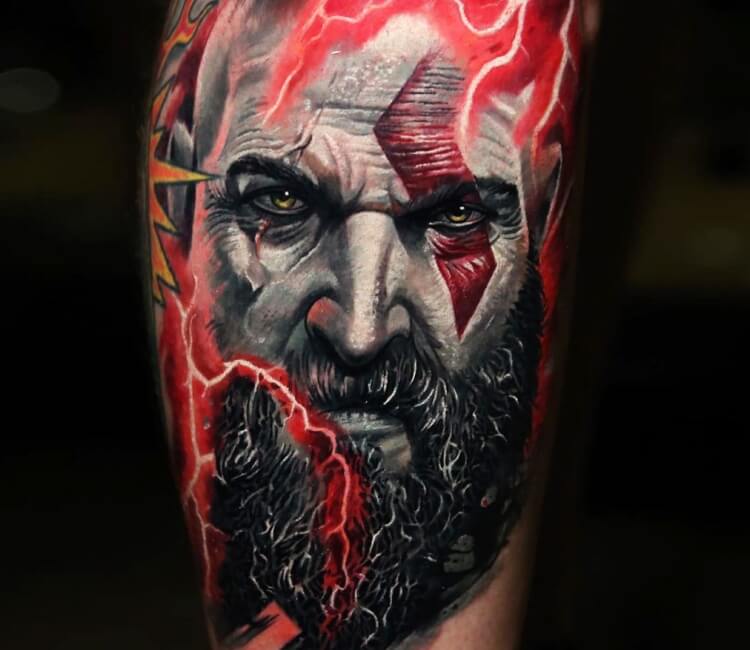 Kratos Tattoo Design - A Creative And Unique Tattoo Design