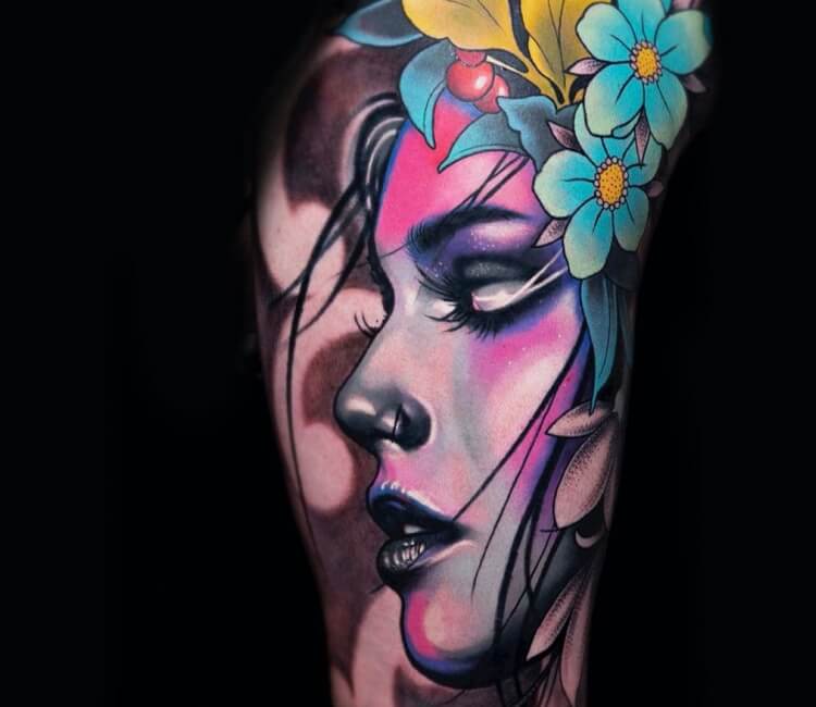 lady head tattoo – All Things Tattoo