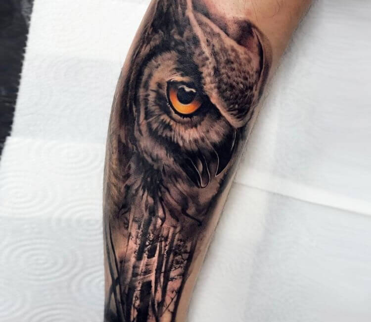 Owl tattoo - Design by Virrewe by Christehh on DeviantArt