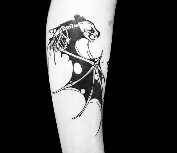 Bat tattoo Stock Vector Images - Alamy