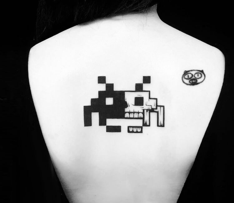space invaders tattoo  YouTube