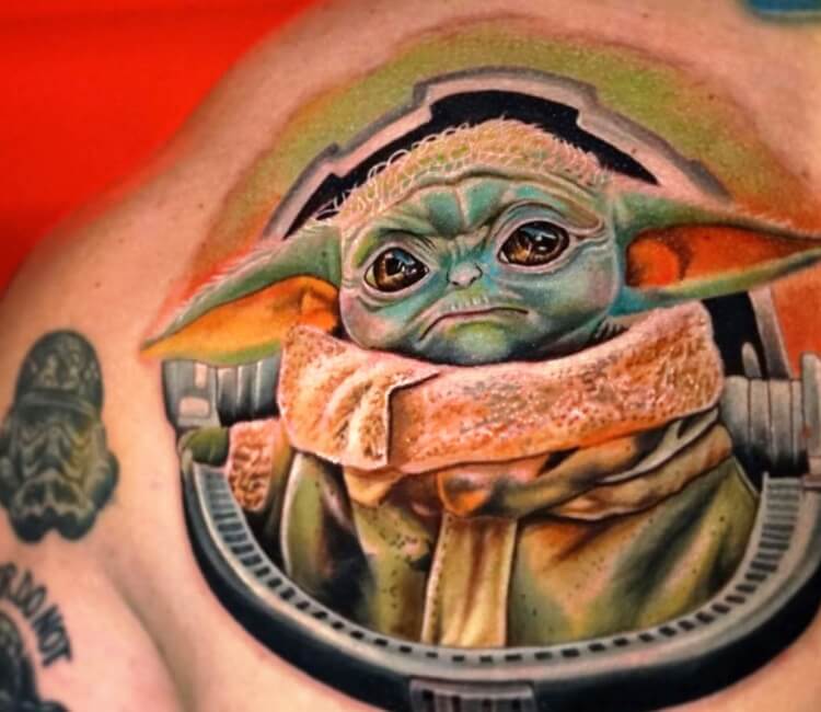 Baby Yoda tattoo by Guillaume Martins  Post 31702