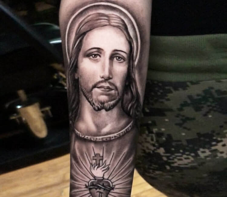 Jesus Tattoos On Arm