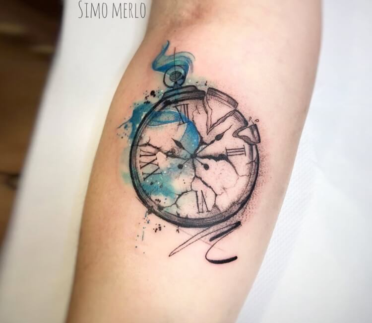 Hourglass and clock tattoo hourglass clock time seanoh  Flickr
