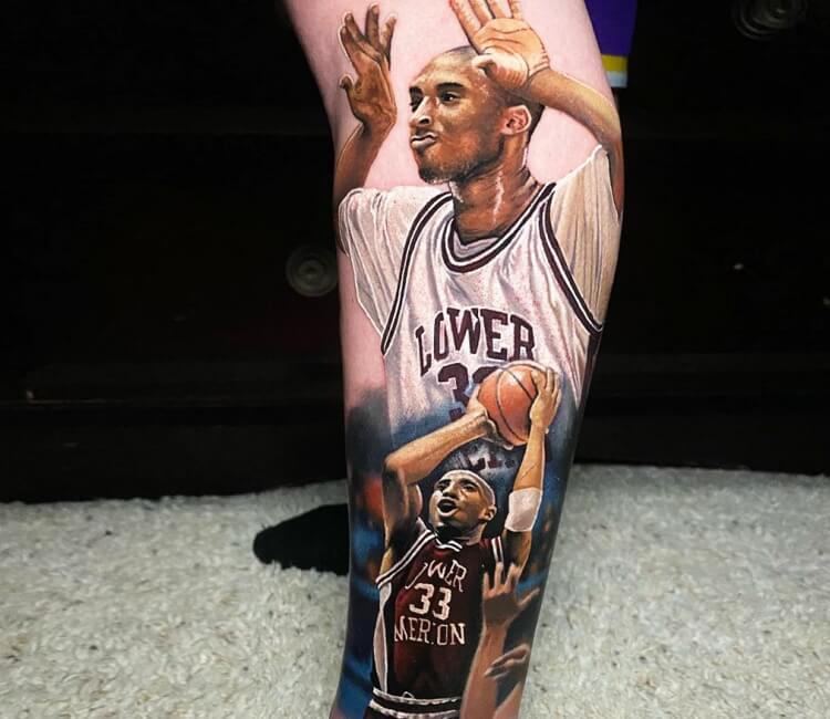 Kobe Bryant: Man draws giant tattoo of legendary basketball player