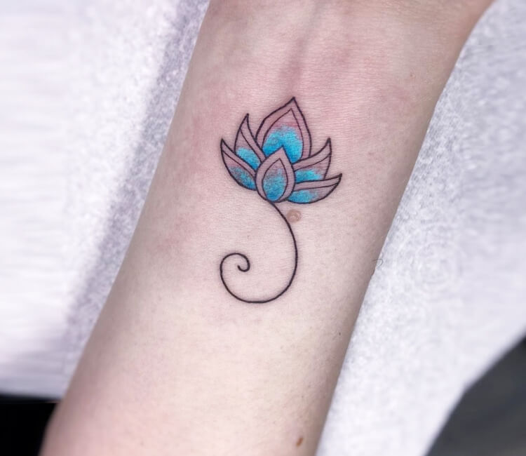 Lotus Flower Tattoo By Lyric TheArtist - Iron Palm Tattoos & Body Piercing