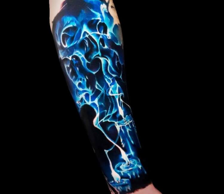 Ink Stains Flowing Abstract Tattoo Design – Tattoos Wizard Designs