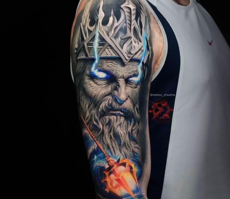 Poseidon Tattoo  meaning photos sketches and examples