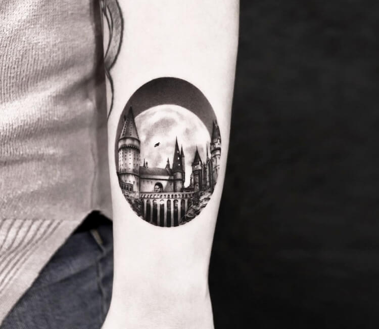 Harry Potter Tattoos  Hogwarts castle