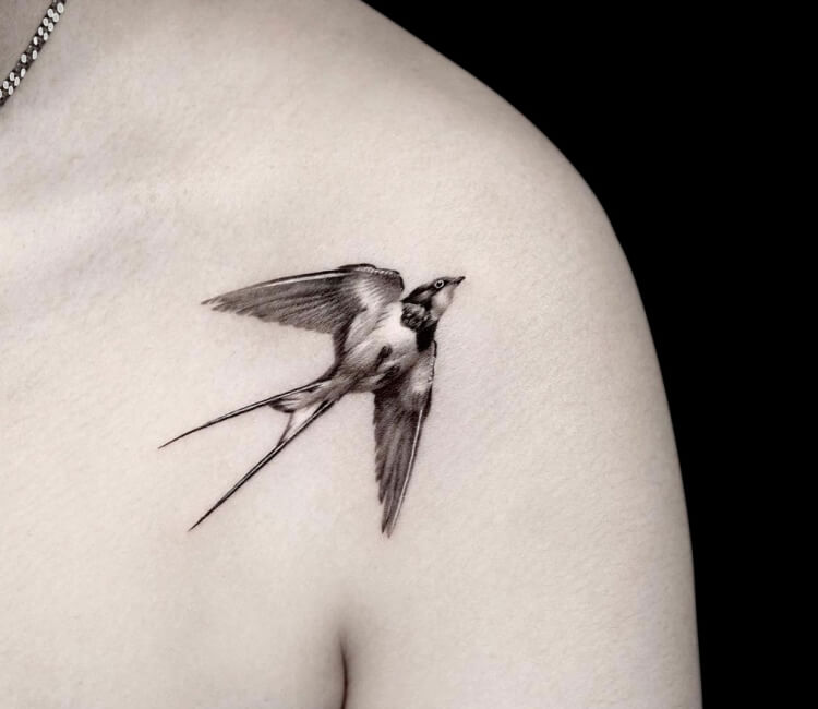 Swallow tattoo by Pavlikov Tattoo | Photo 24502