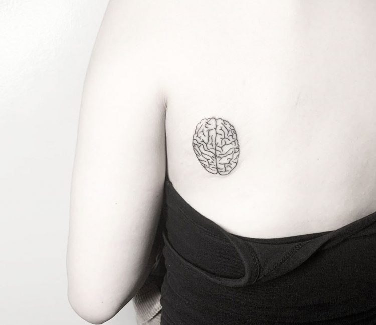 Cool brain tattoo on the left arm | Neck tattoo, Brain tattoo, Sleeve  tattoos