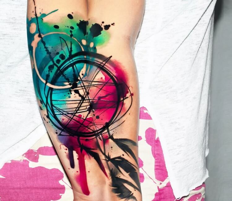 Watercolor Dream Catcher Temporary Tattoo Stickers Women Body Arm Art  Painting Flash Tatto Girl Waist Feather Fake Tattoo Tribal  Price history   Review  AliExpress Seller  Rejaski Official Store  Alitoolsio