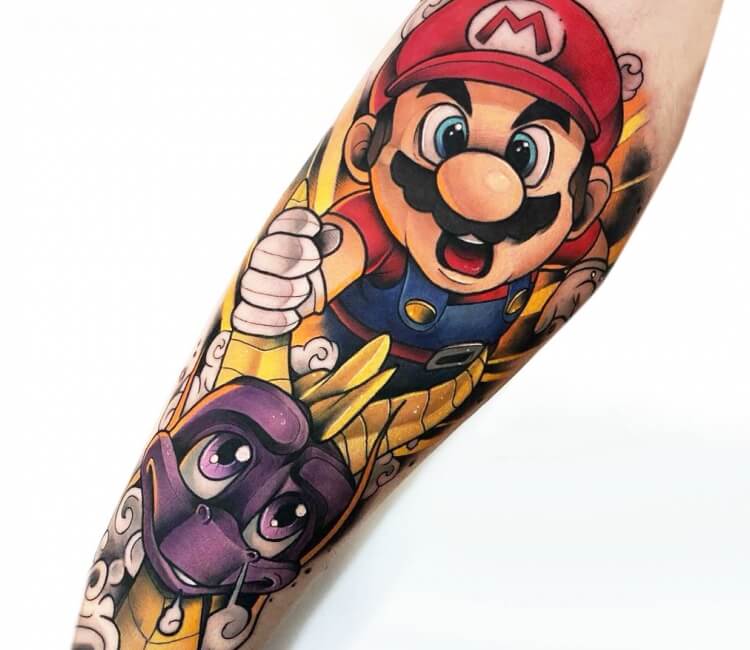 Super Mario tattoo by Yeray Perez | Post 30468