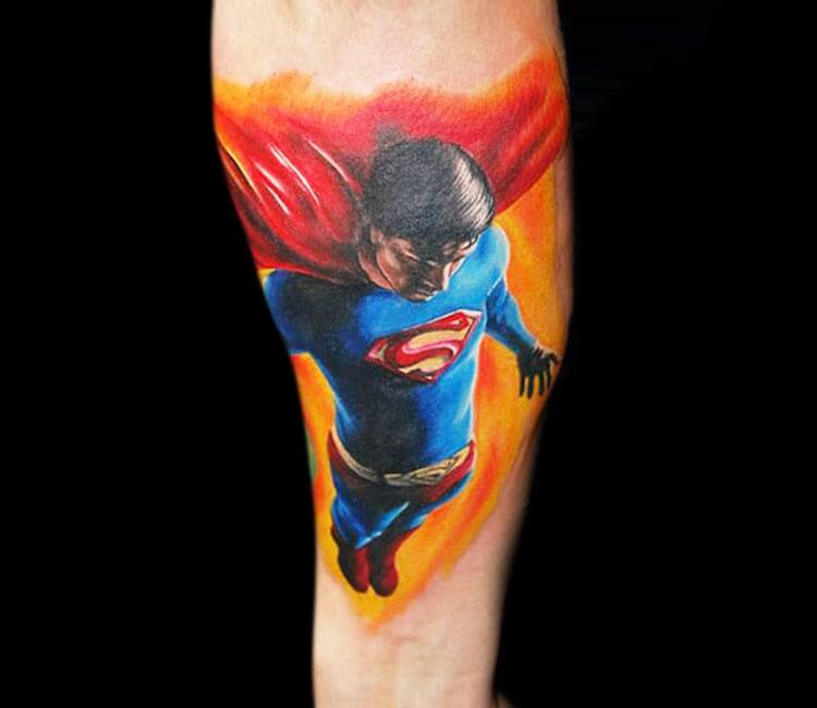 Superman tattoo by Matt Oddboy | Post 4000