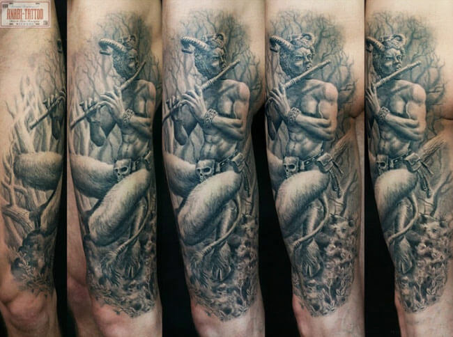 Devil realistic tattoo Anabi Tattoo. 