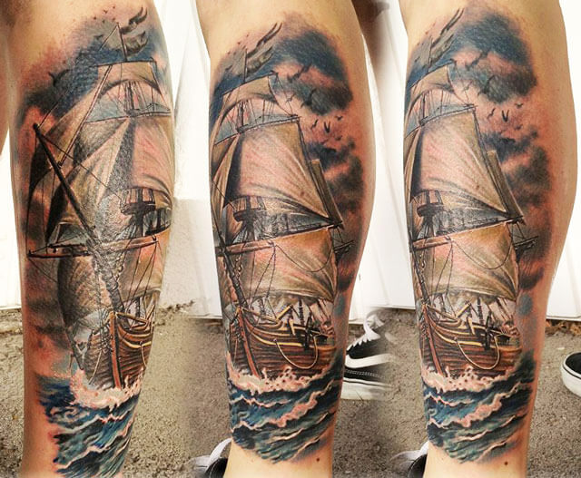 Tattoo of the Week: Nautical Sleeve — Independent Tattoo - Dela-where?