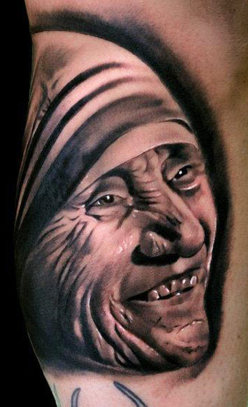 Mother teresa tattoo by Andrea Afferni | Post 812