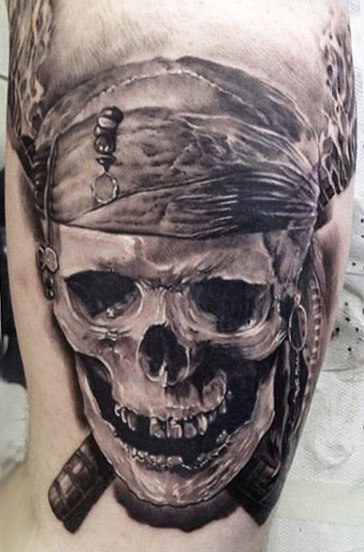 Realistic black and gray Skull tattoo by Aron Szabo | Post 1219 | World Tat...