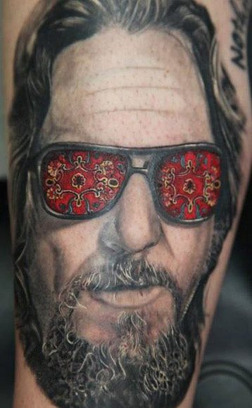 Drawing and Painting art Gallery. big lebowski realistic tattoo Christopher...