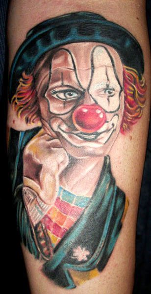 Clown tattoo by Michele Turco Post 4227