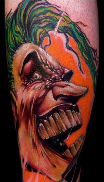 Tattoo uploaded by Natalia • Heath Ledger as Joker • Tattoodo