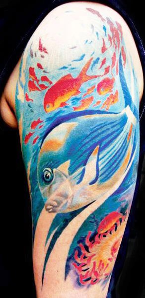 71 Attractive Fish Tattoos For Arm