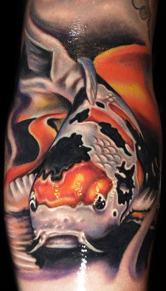 True Canvas Thommesen Ink koi pond koi fish tattoo Fisch tattoo realistic  tattoo realistisches tattoo foto  Tattoos Coy fish tattoos Japanese fish  tattoo