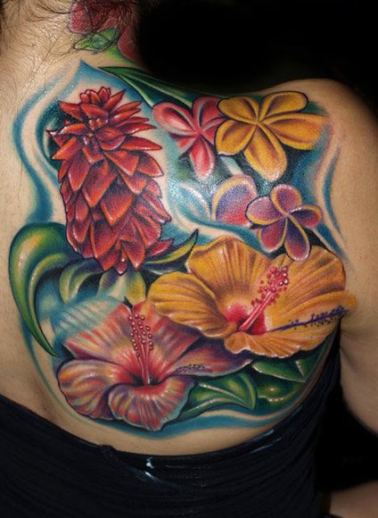 Flowers tattoo by Roman Abrego | Post 2965