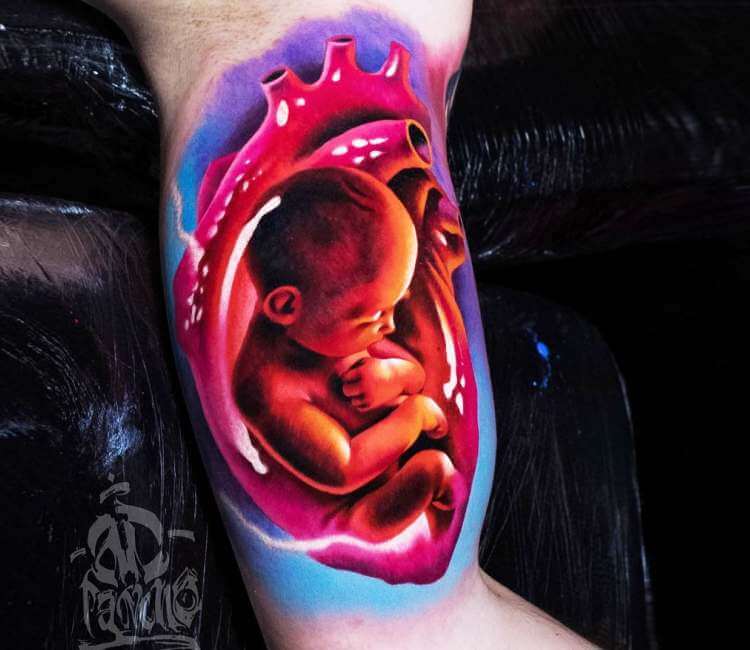 Baby fetus tattoo by A D Pancho Post 21831