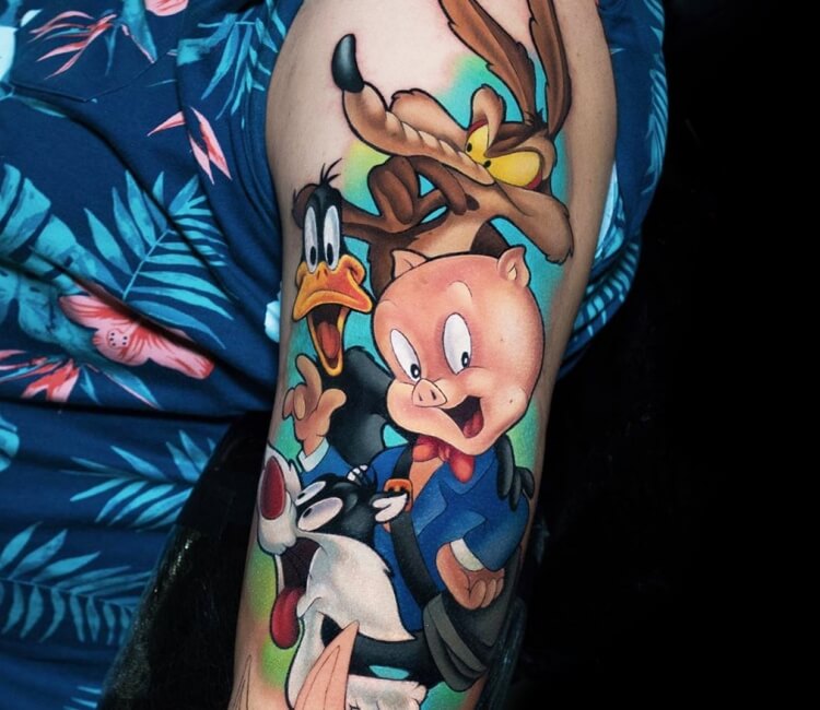 Tattoo of Looney Tunes TV Shows Squirrels