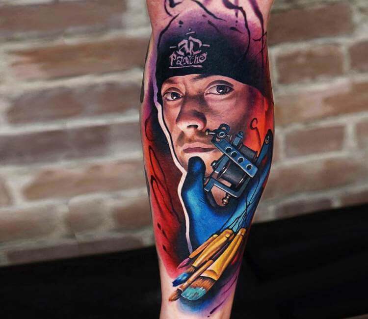 Painterly Colorful Tattoos by A.D. Pancho - KickAss Things | Amazing 3d  tattoos, Color tattoo, Buddha tattoo design