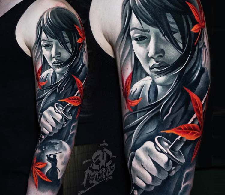 Tattoo design: Samurai Woman by jangloo on DeviantArt