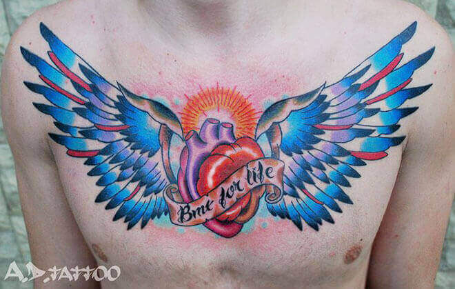 Heart tattoo by A D Pancho | Post 9165