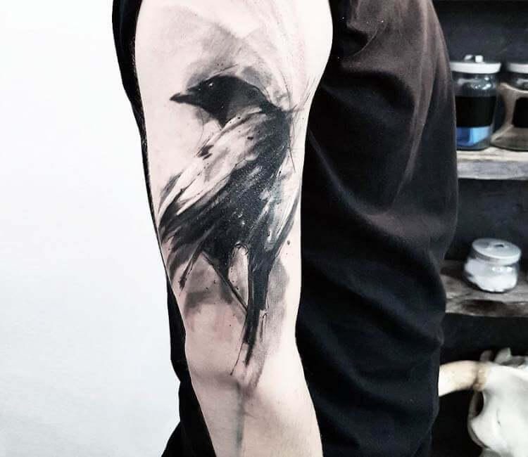 Crow tattoo by Adam Kremer | Post 19938