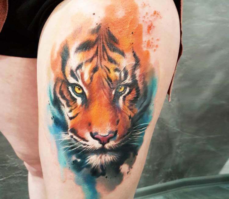 Tiger tattoo by Adam Kremer | Post 18932