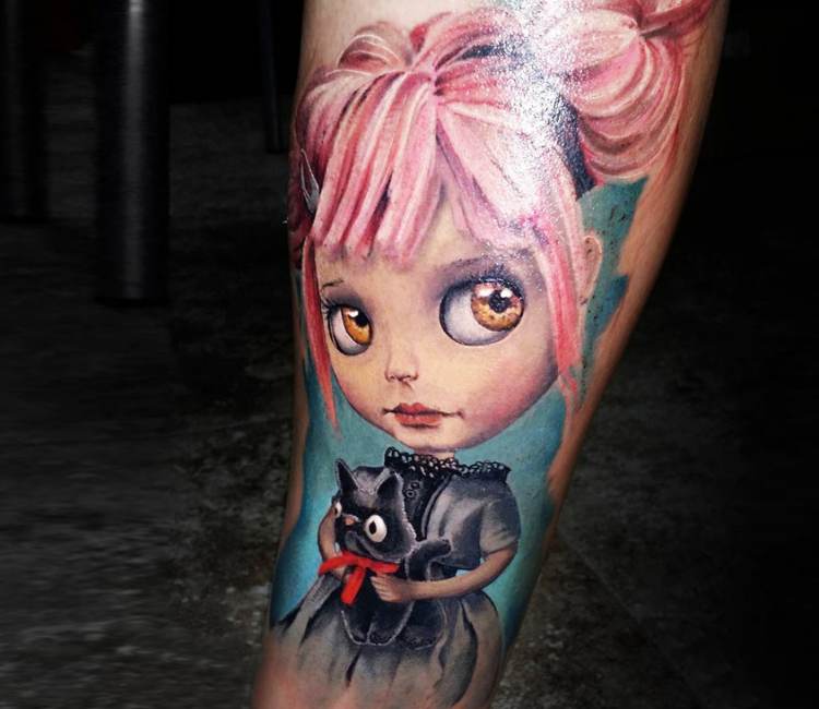 Doll tattoo by Adrian Ciercoles Post 19262