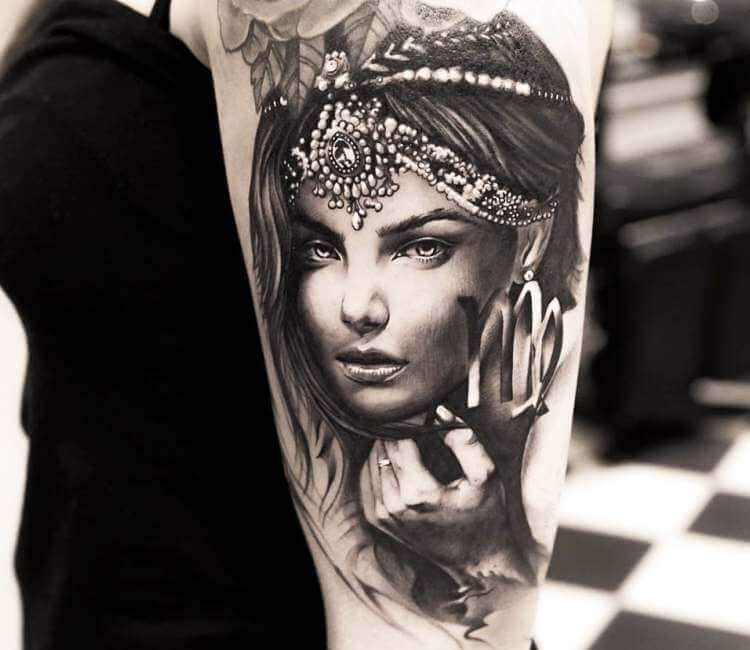 Black And Grey Tattoo By Adrian Lindell | Photo 23736