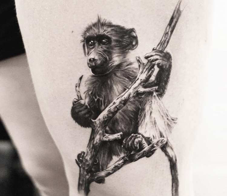 Got a monkey tattoo in Bali 🐒 #bali #traveltiktok #kuta #tattoo #bali... |  TikTok