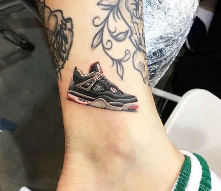 Nike Air Jordan 4 tattoo by Alberto Marzari | Photo 26403