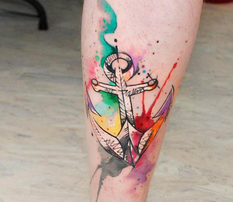 Anchor tattoo by Aleksandra Katsan | Post 16951