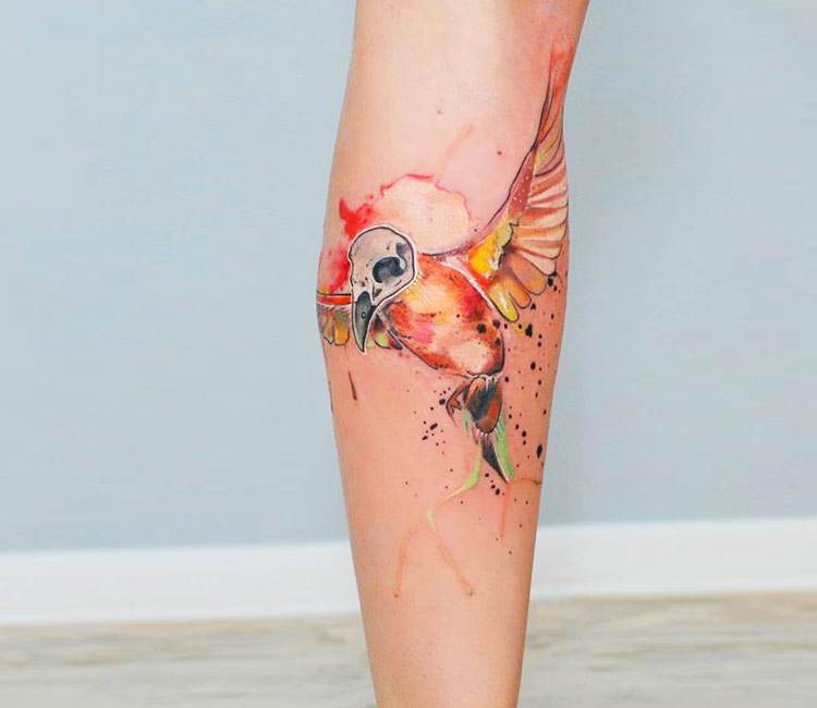 Bird tattoo by Aleksandra Katsan | Post 17742