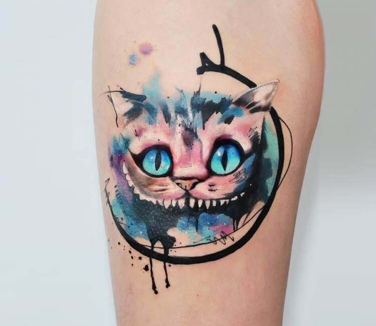 Cheshire cat hand tattoo by Bili Vegas: TattooNOW