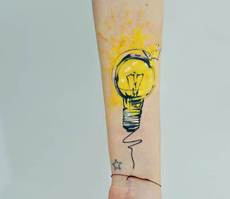 75 Abstract Light Bulb Tattoo Designs for Men [2024 Guide] | Tattoo designs  men, Ankle tattoo designs, Lightbulb tattoo