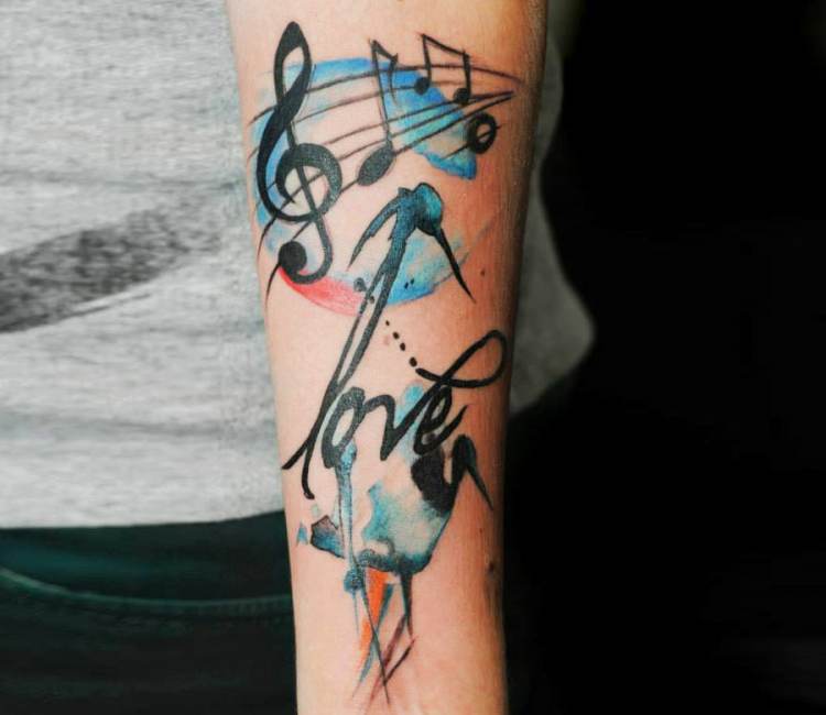 35 interesting music tattoo ideas to try for music lovers - YEN.COM.GH