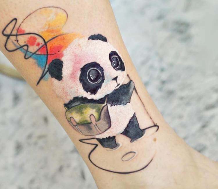 Buy Panda Temporary Tattoo Panda Accessory Cute Panda Temporary Tattoo  Animal Temporary Tattoo Cute Panda Tattoo Small Panda Tattoo Online in  India - Etsy